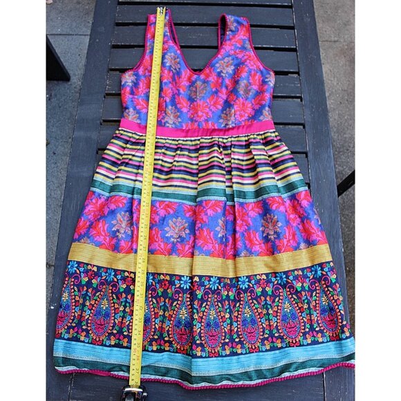 Payal Jain - Francesca Suzani Print Multicolor Dress in size 10 - Picture 7 of 12